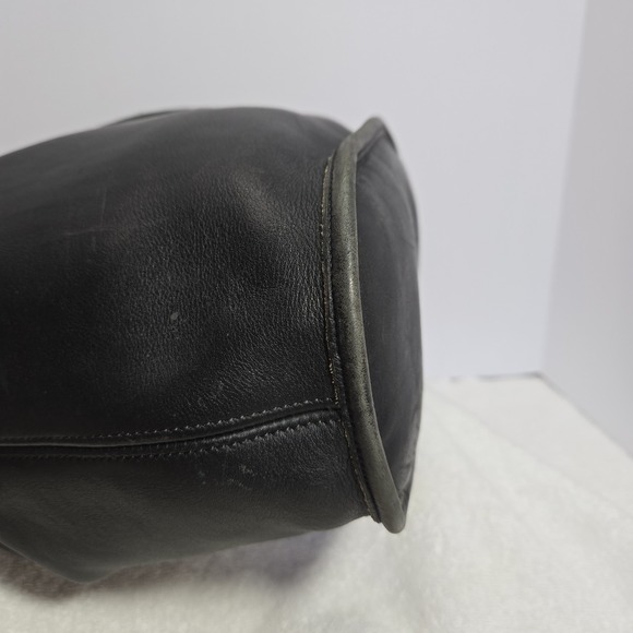 Vtg Coach 9952 Lula Legacy Black Turkish Leather Drawstring Bucket Shoulder Bag - Picture 8 of 16